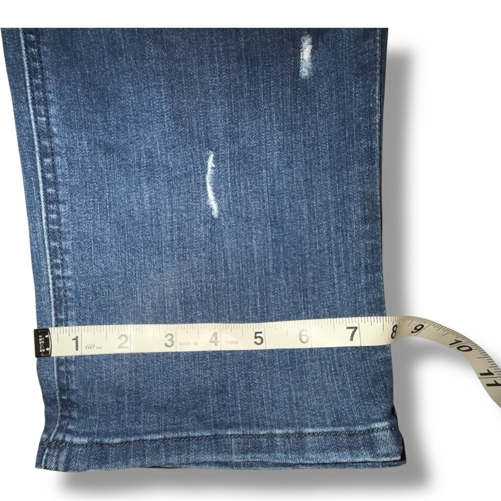 WIT & WISDOM CoolMax Ripped Mid Rise Girlfriend Jeans - 16 Blue Vintage - Picture 10 of 12